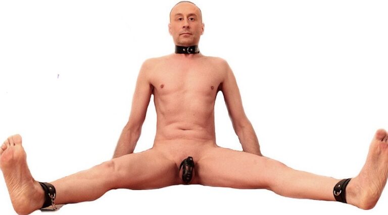 Locked faggot slave